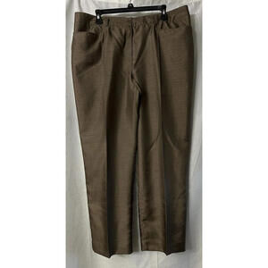 Basler Black Label Womens Brown Casual Pants Slacks Trousers Size EUR‎ 46 EUC
